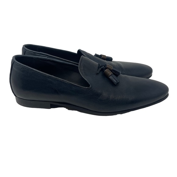 Luca di Napoli Size 42 Navy Blue Tassel Loafers Never Worn US size 9 - Picture 5 of 7